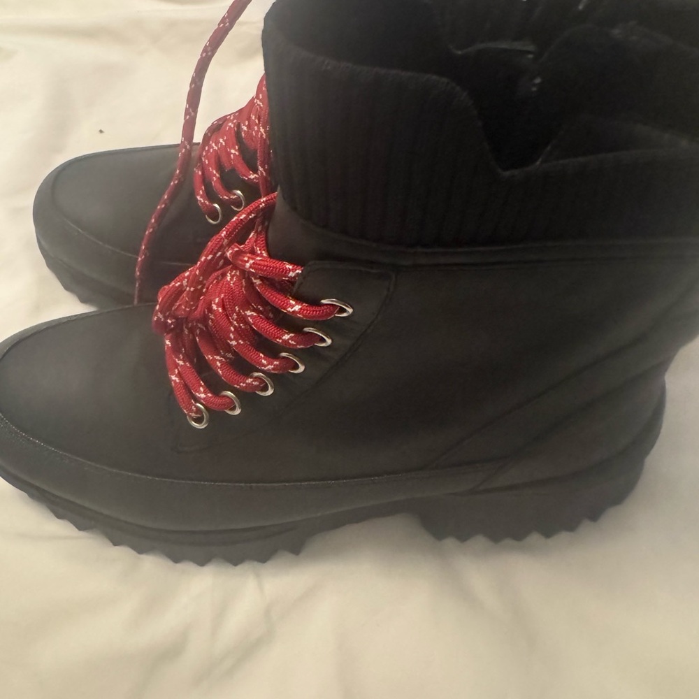 Black and Red Women's Boots